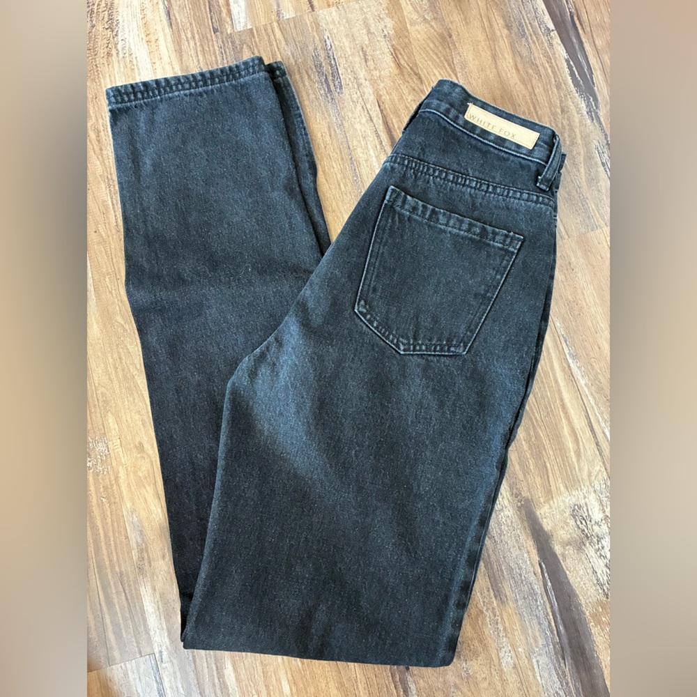White Fox XS Black Faded Denim Skinny Jeans Like New